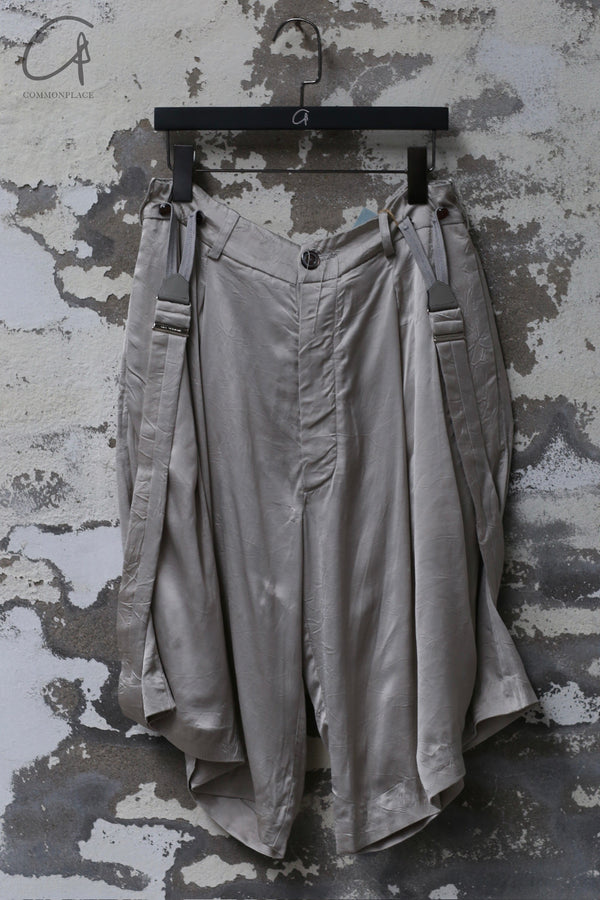 ARCHIVIO J.M.Ribot 24 spring and summer overalls shorts silver PA41/SL-YIN